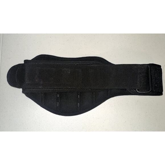 Nike Structured Lifting Firm Blet Training Size Large Black & Volt (Yellow) - Picture 2 of 4